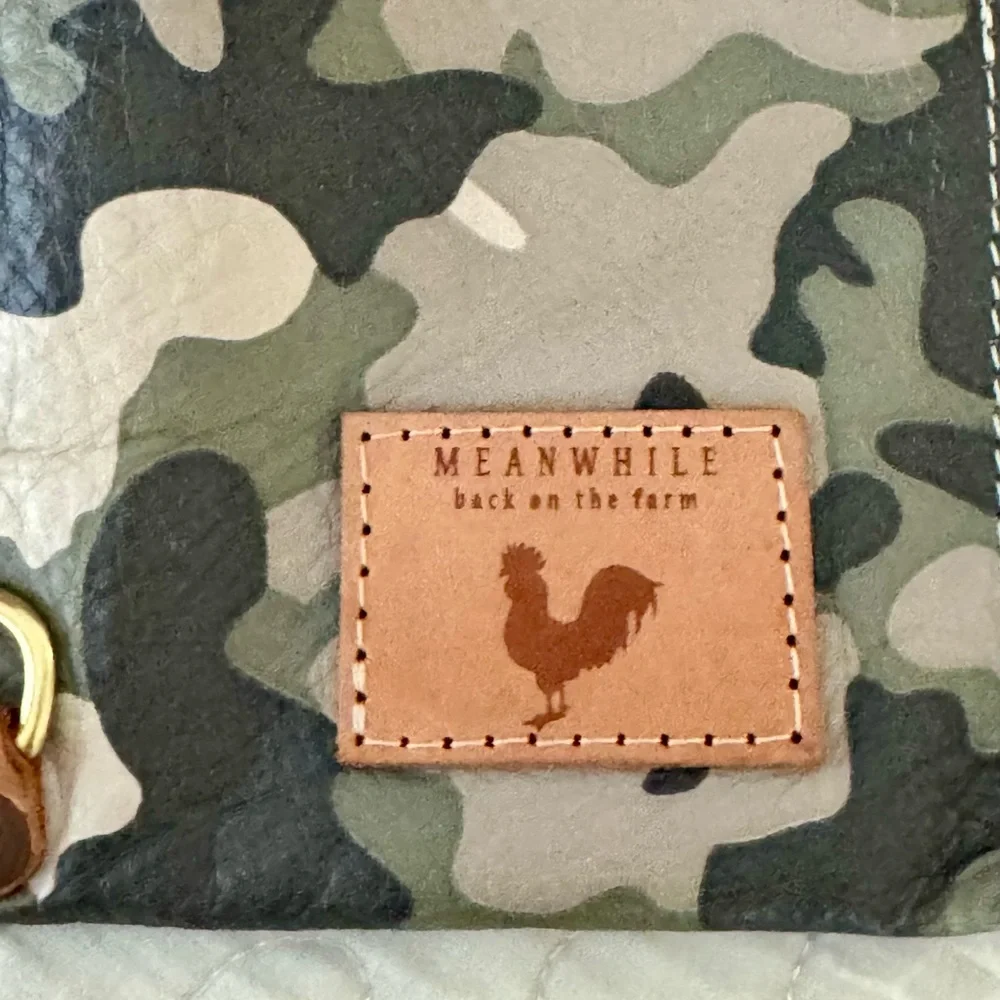 Meanwhile Back on the Farm Camo Leather Envelope Clutch and Crossbody - Picture 2 of 8